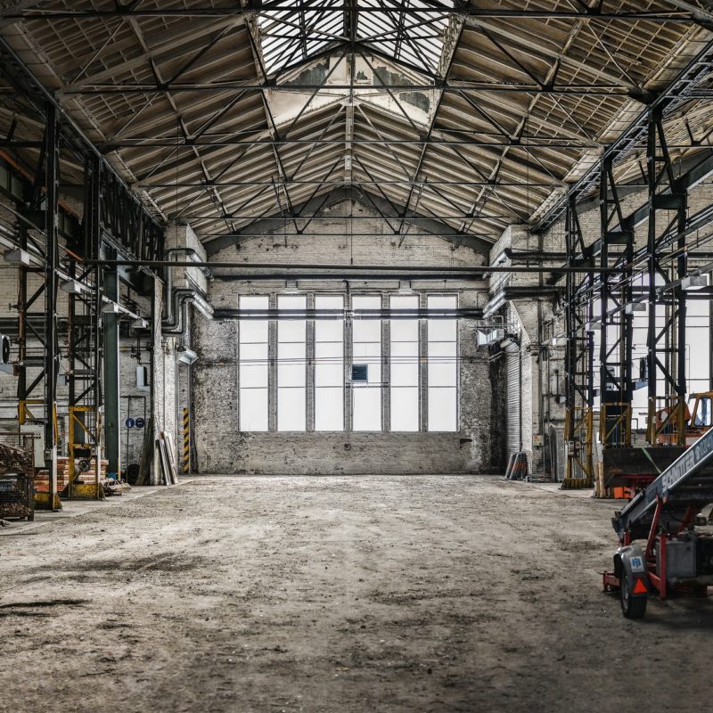Lagerhalle, Gladbeck, Innenaufnahme unsaniert