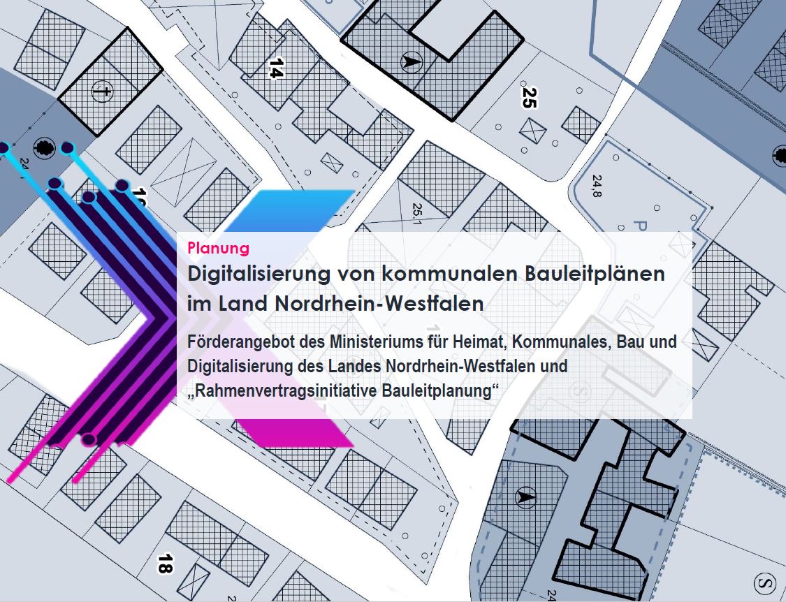 Digitalisierung von kommunalen Bauleitplänen im Land Nordrhein-Westfalen