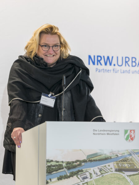 Richtfest Forschungsfertigung Batteriezelle FFB Münster - Prof. Dr. Monika Stoll (WWU Münster)