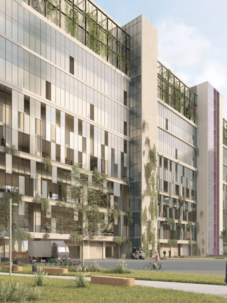 Kraftwerk Frimmersdorf - Visualisierung grüne Fassade