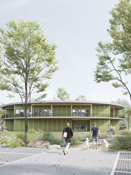 Visualisierung Ellbachzentrum Niederzier, pvma - pfeiffer.volland.michel.architekten gmbh