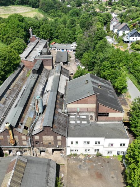 Bau.Land.Partner Hagen: Ehemaliges Eisenwerke Geweke Drohnen Aufnahme
