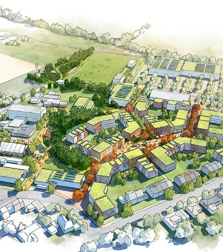 Visualisierung Primus Quartier Titzt in der Zukunft