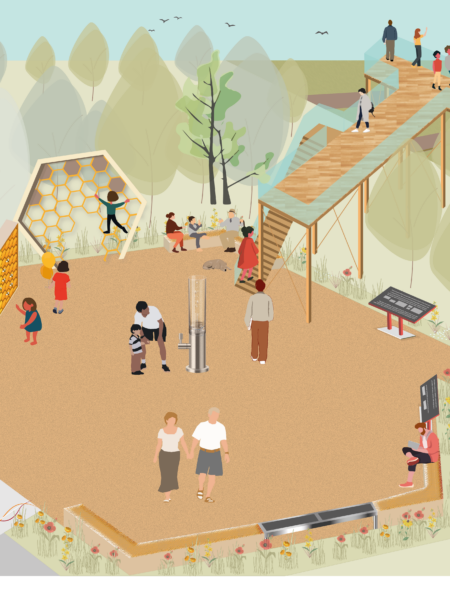 Elsdorf Grünes Band Teilabschnitt Food Campus - Visualisierung Platzgestaltung
