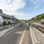 Mettengelände in Finnentrop - Blick auf Fabrik vom Bahnhof