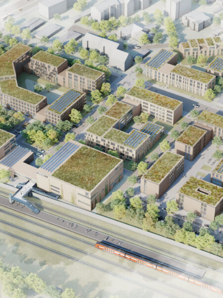 Visualisierung: So könnte der Bahnhof Gladbeck-West zukünftig aussehen, Quelle: Reicher Haase Assoziierte