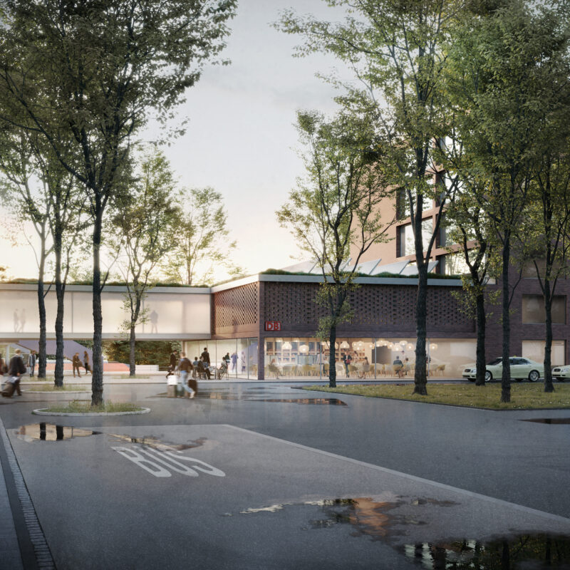 Visualisierung: So könnte der Bahnhof Gladbeck-West zukünftig aussehen