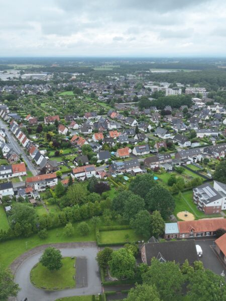 Drohnenbild vom ehemaligen Hammelmann-Gelände in Oelde
