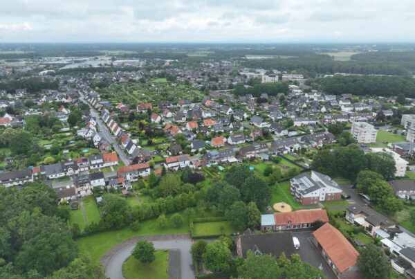 Drohnenbild vom ehemaligen Hammelmann-Gelände in Oelde