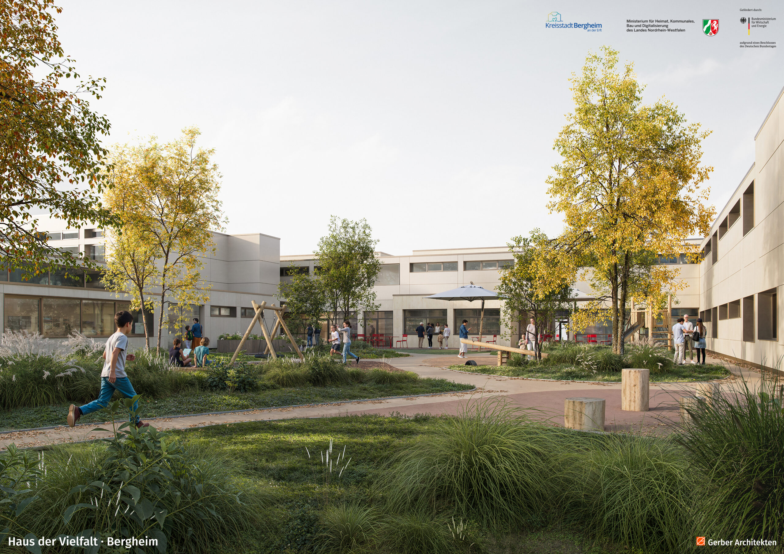 Visualisierung: So soll das "Haus der Vielfalt" in Bergheim-Niederaußem zukünftig aussehen.