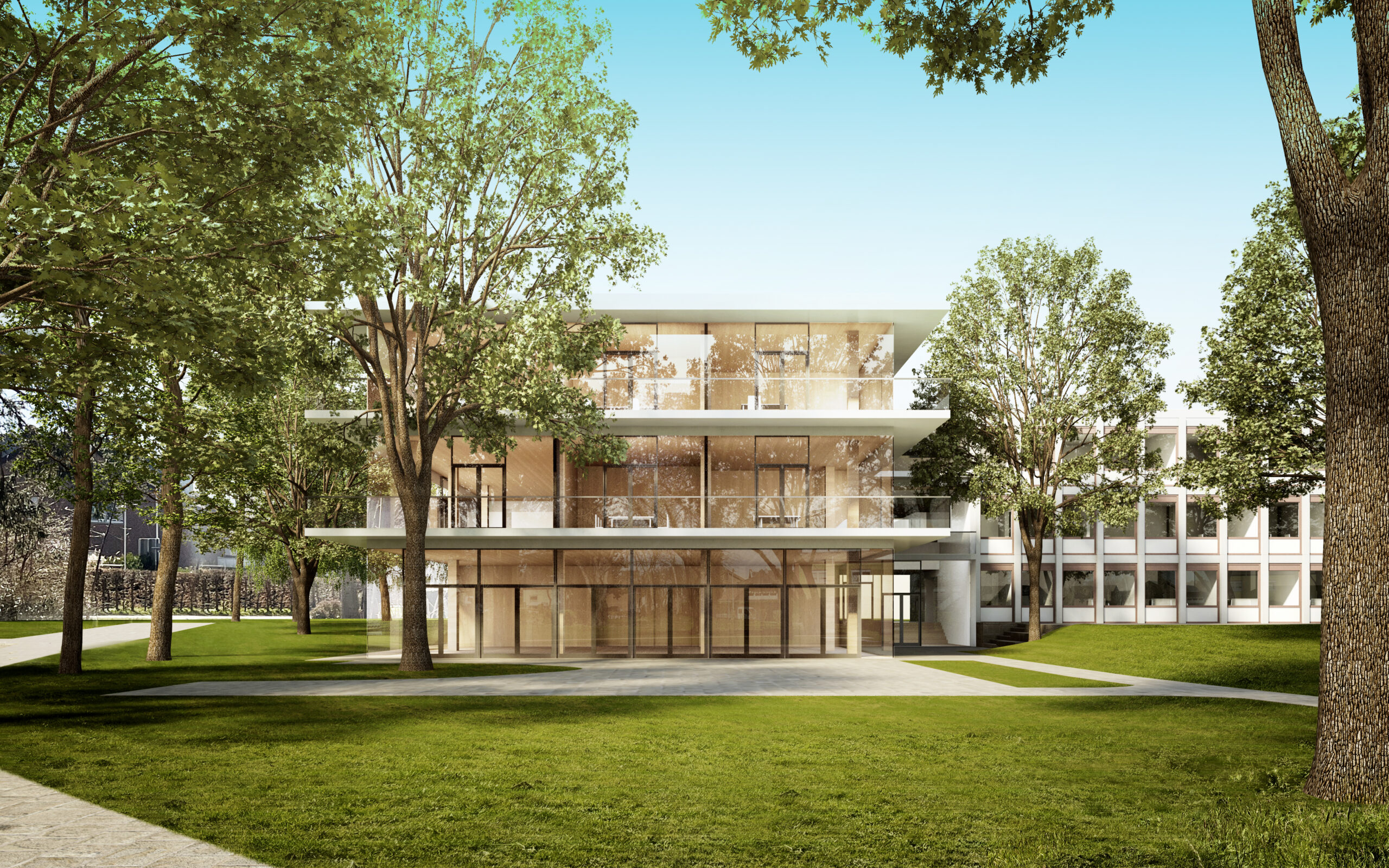 Offen und einladend: Das Rendering des Büros TPMT Architekten zeigt, wie das zukünftige Bürgerzentrum aussehen wird.