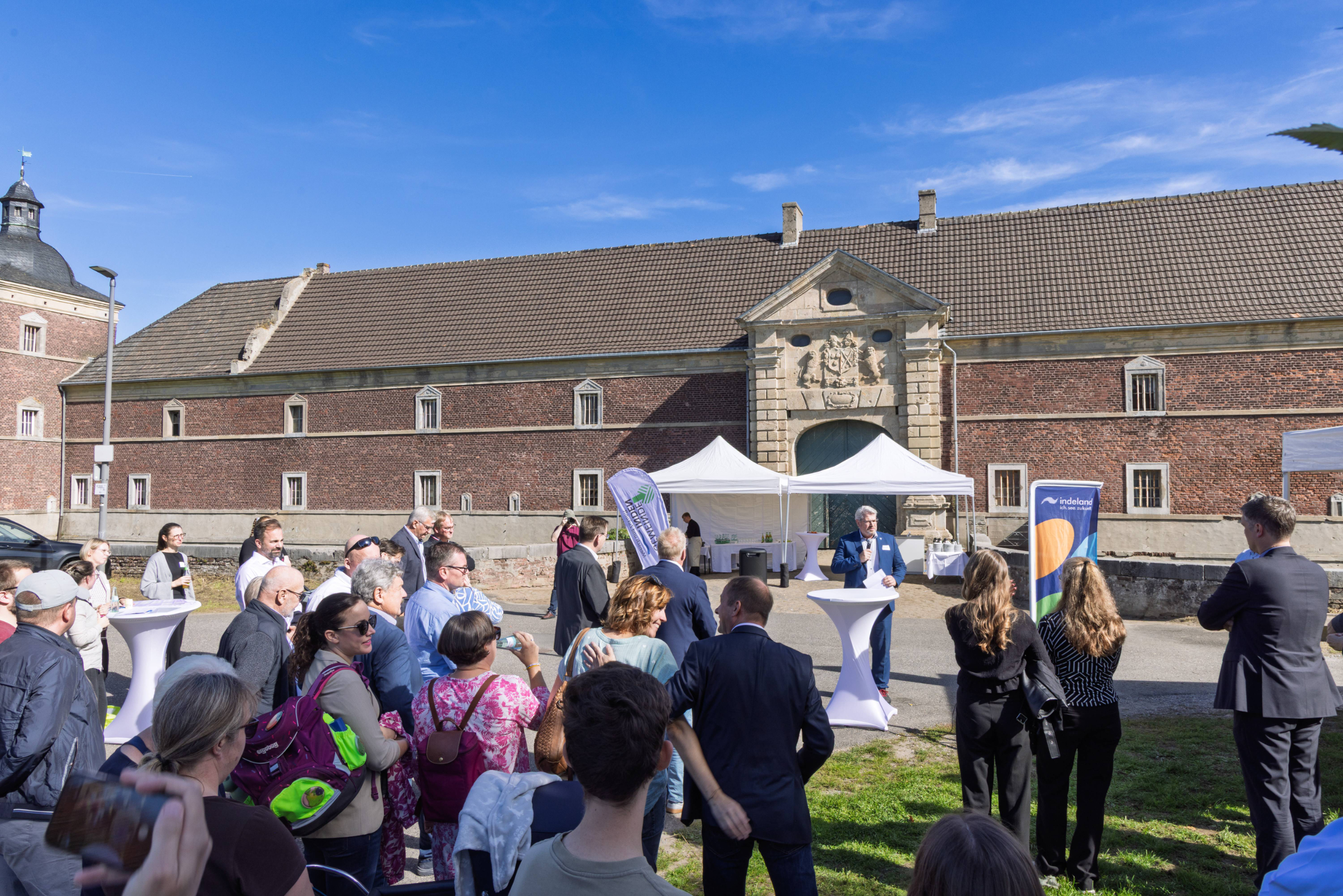 Spatenstich Sichtachse Gut Müllenark Inden-Schophoven, Foto: Gemeinde Inden / Jenö Gellinek