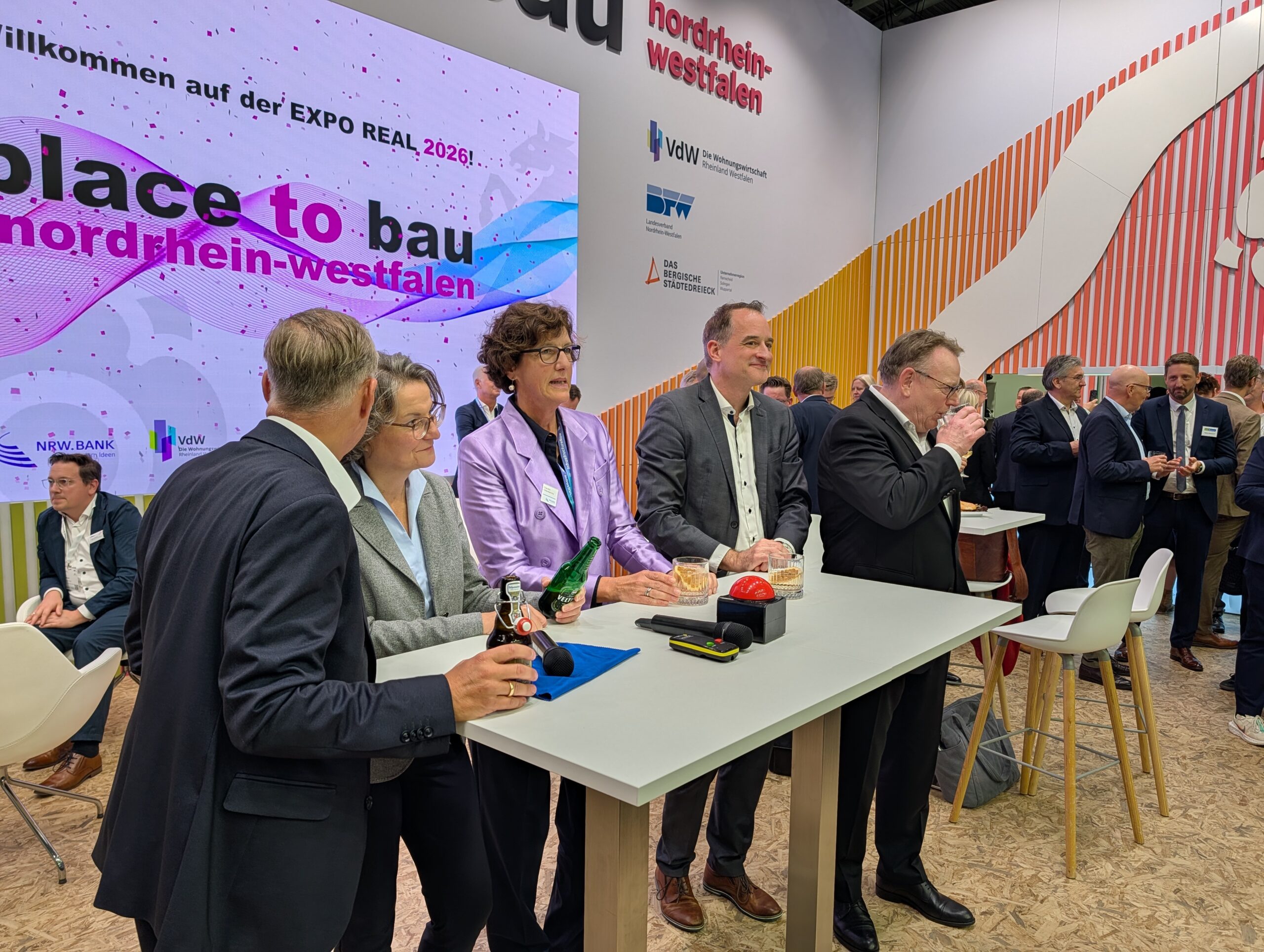 Standempfang am Gemeinschaftsstand Nordrhein-Westfalen bei der Expo Real 2026
